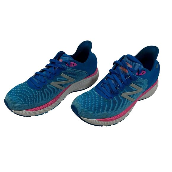 New Balance Fresh Foam 860v11 Blue Pink White Comfort Running Youth Size 2.5 - Picture 3 of 12